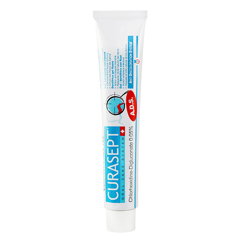Паста зубная Curasept ADS705 гелеобразная, 0,05% хлоргексидина, 75 мл
