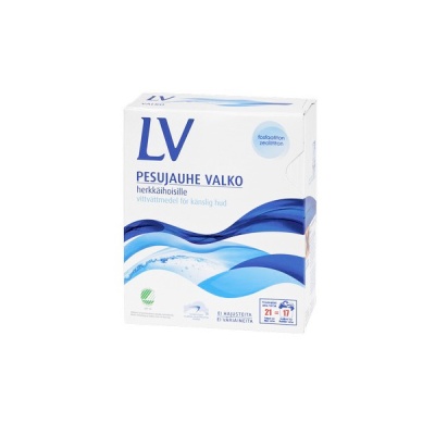 Порошок стиральный концентрированный гипоаллергенный LV для стирки белых тканей, 750 гр