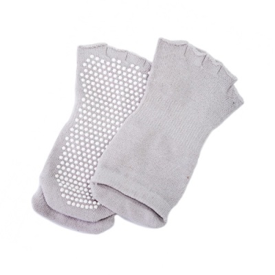 Носки противоскользящие для занятия йогой с открытыми пальцами