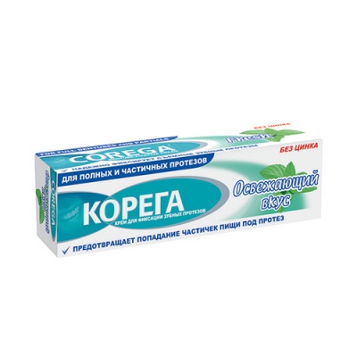 Крем для фиксации зубных протезов Corega Fresh, 40 гр