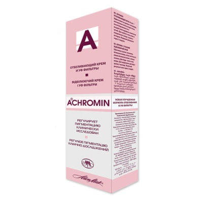 Крем отбеливающий Achromin Rubella с УФ-фильтрами для лица, шеи, декольте, 45 мл