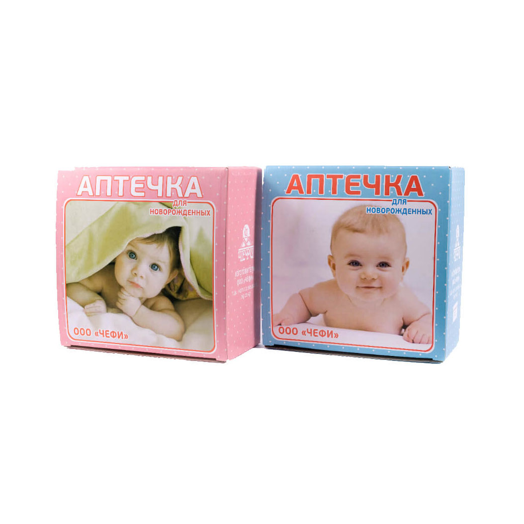 Аптечка первой медицинской помощи для новорожденных, в коробке Аптечка первой медицинской помощи для новорожденных, в коробке