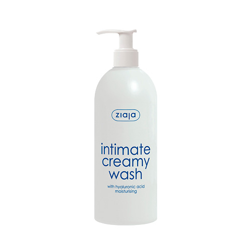 Крем-мыло для интимной гигиены Ziaja с гиалуроновой кислотой, увлажняющий, 500 мл