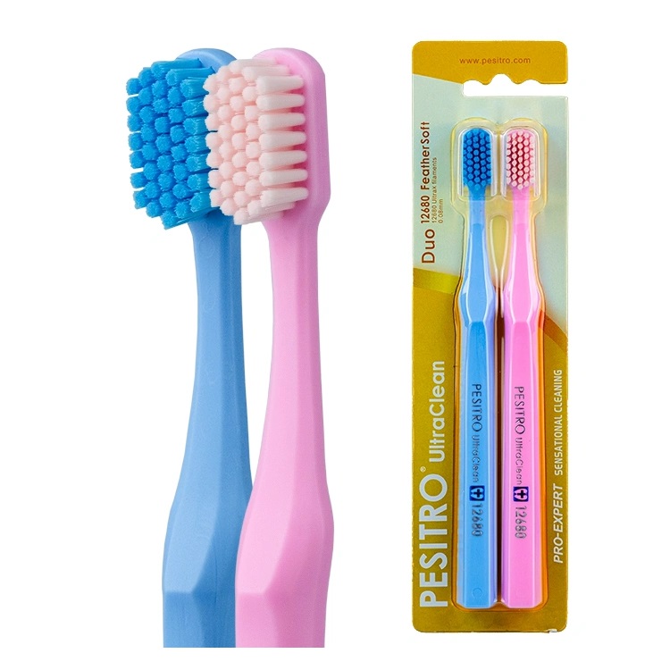 Набор зубных щеток PESITRO UltraClean Feather soft 12680 DUO, 2 шт