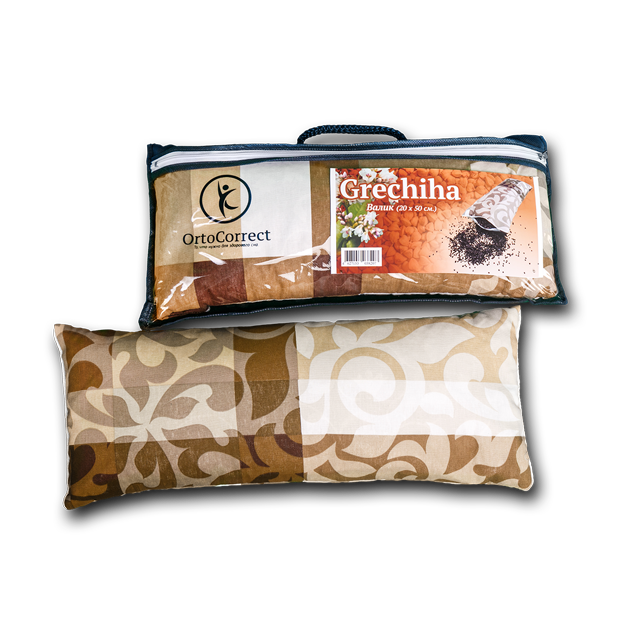 Подушка-валик из гречихи анатомическая OrtoCorrect Grechiha Подушка-валик из гречихи анатомическая OrtoCorrect Grechiha