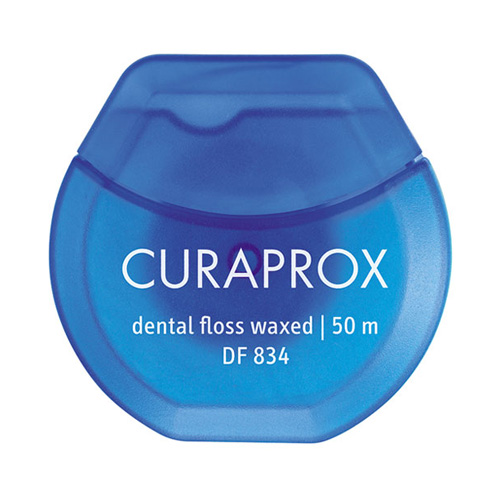 Нить межзубная CURAPROX вощеная, мятная, 50 м