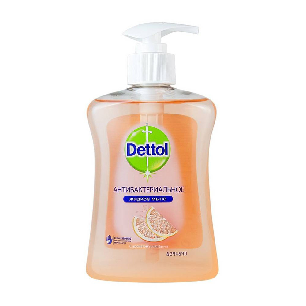 Мыло жидкое антибактериальное Dettol, грейпфрут, 250 мл