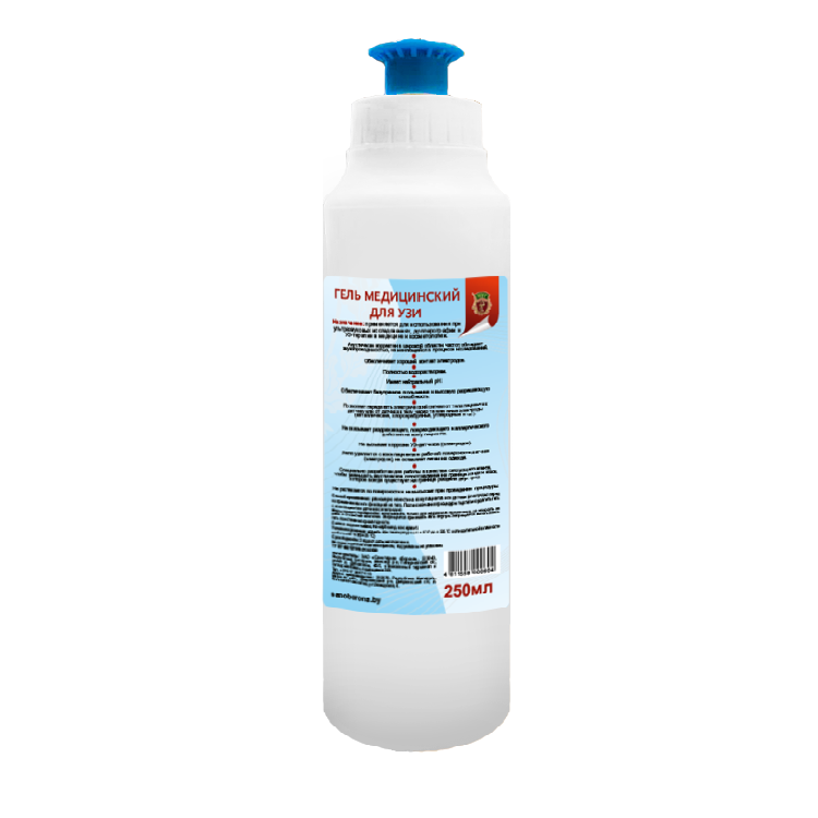 Гель медицинский для УЗИ "Санитарная оборона", 250 мл
 Гель медицинский для УЗИ "Санитарная оборона", 250 мл