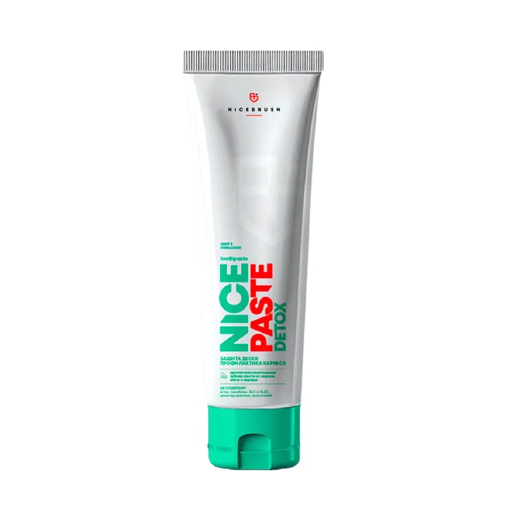 Паста зубная противовоспалительная NICEBRUSH Nicepaste Detox, 70 мл