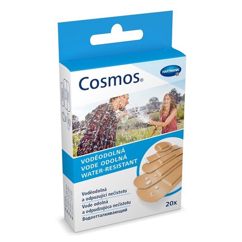 Пластырь Cosmos Water-Resistant водоотталкивающий №20 (ассорти)