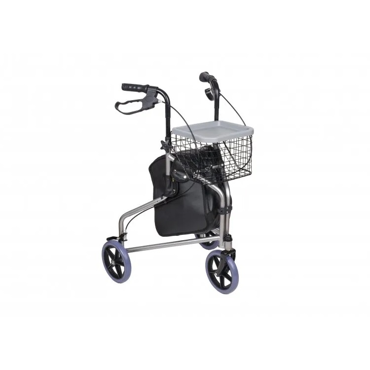 Ходунки-роляторы Antar с ручным тормозом, стальные, трехколесные, АТ51027 Ходунки-роляторы Antar с ручным тормозом, стальные, трехколесные, АТ51027