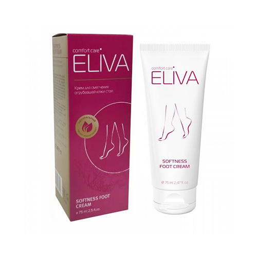 Крем для стоп Eliva Softness Foot Cream смягчающий, 75 мл Крем для стоп Eliva Softness Foot Cream смягчающий, 75 мл