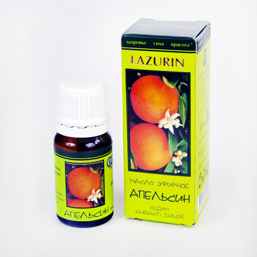 Масло эфирное "Лазурин" апельсин, 10 мл