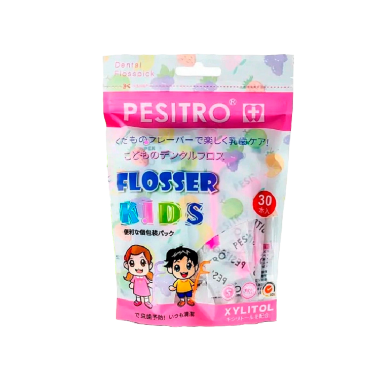 Нить зубная детская с ксилитом Pesitro, 30 шт
