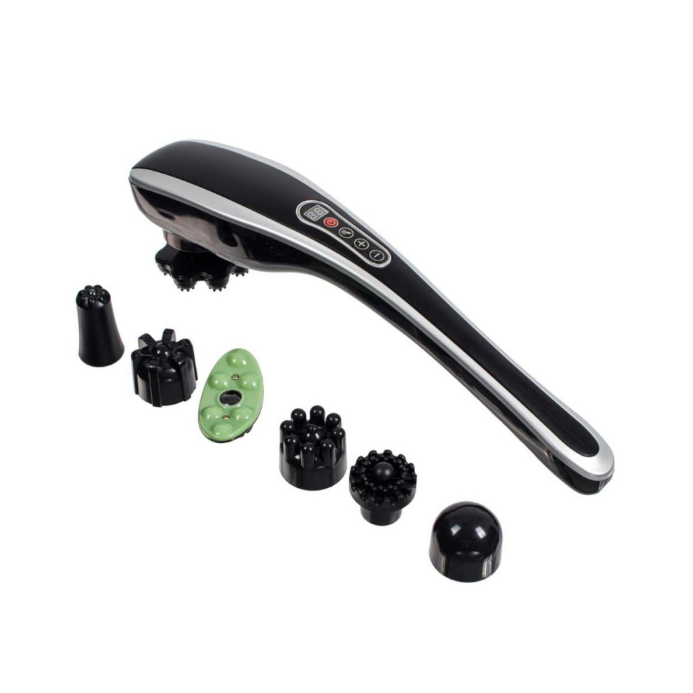 Массажер для тела универсальный беспроводной Bradex с дисплеем и 7 сменными насадками, KZ0567 Массажер для тела универсальный беспроводной Bradex с дисплеем и 7 сменными насадками, KZ0567