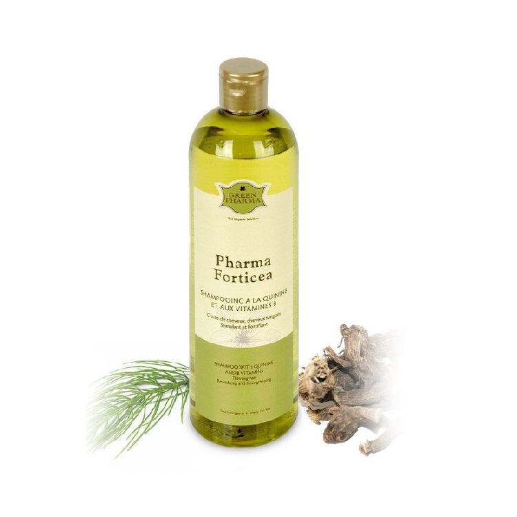 Шампунь против выпадении волос Green Pharma  "Фармафортицеа", 500 мл