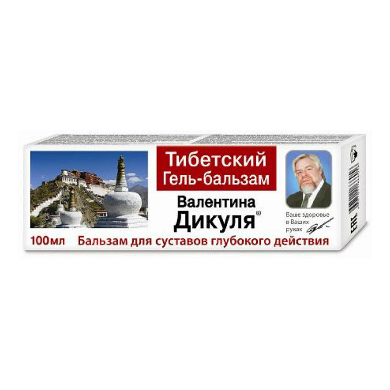 Гель-бальзам для суставов Валентина Дикуля "Тибетский", 100 мл