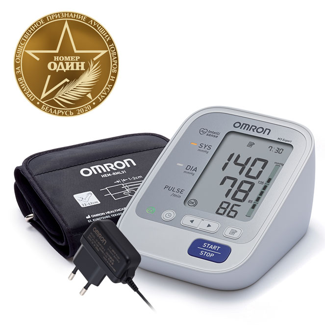 Тонометр автоматический Omron M3 Expert HEM-7132-ALRU в адаптером
