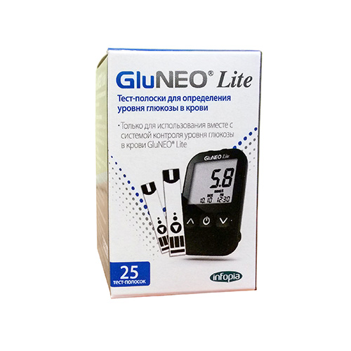 Тест-полоски Infopia GluNeo Lite Тест-полоски Infopia GluNeo Lite