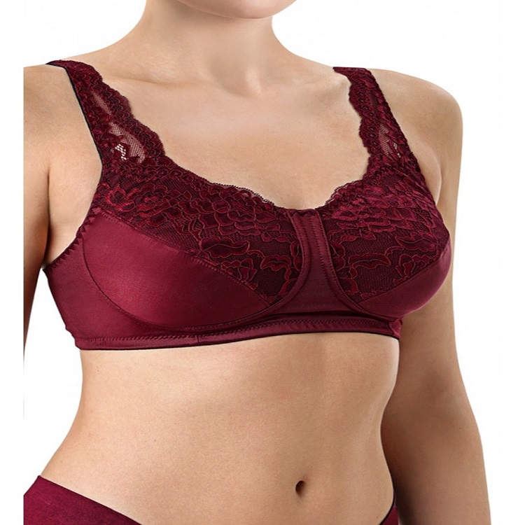 Бюстгальтер ортопедический "ФЭСТ" бургунд-черный, 0781У Бюстгальтер ортопедический "ФЭСТ" бургунд-черный, 0781У