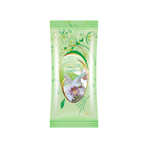 Салфетки влажные Premial La Fleur "Орхидея"