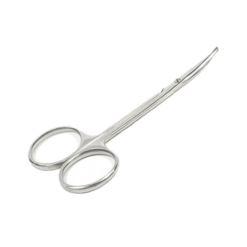 Ножницы для роговицы тупоконечные вертикально-изогнутые, 110 мм, H-34