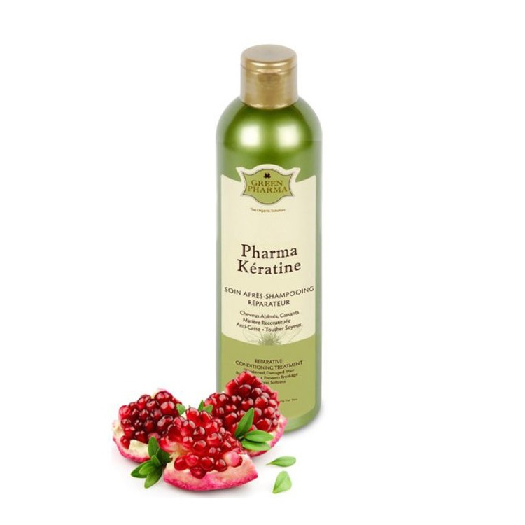 Кондиционер-ополаскиватель Green Pharma "Фармакератин" восстанавливающий, 300 мл