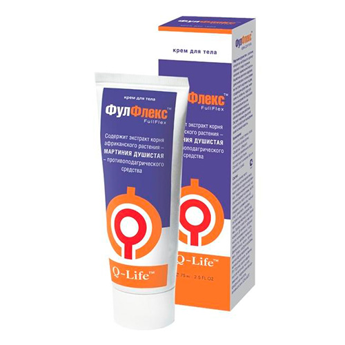 Крем для тела "Фулфлекс" с экстрактом мартинии душистой, противовосполительный, 75 мл