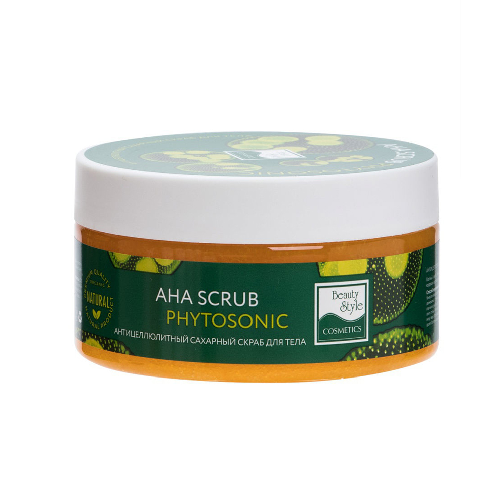 Скраб антицеллюлитный сахарный для тела Beauty Style "Aha Scrub Phytosonic", 200 мл