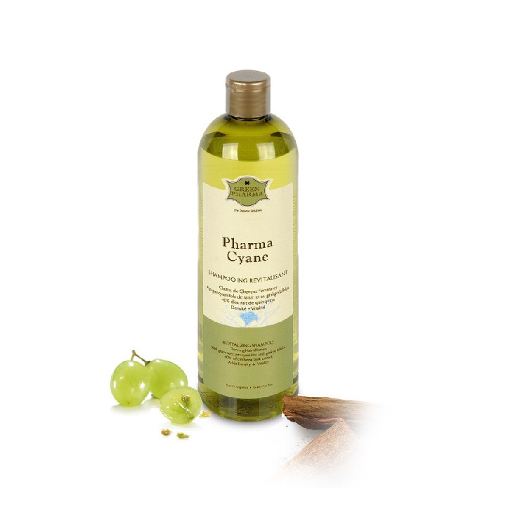 Шампунь против выпадения волос Green Pharma "Фармациан" с виноградом и гинкго, 500 мл
