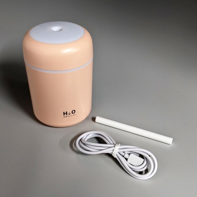 Увлажнитель воздуха ультразвуковой настольный с подсветкой, USB, белый