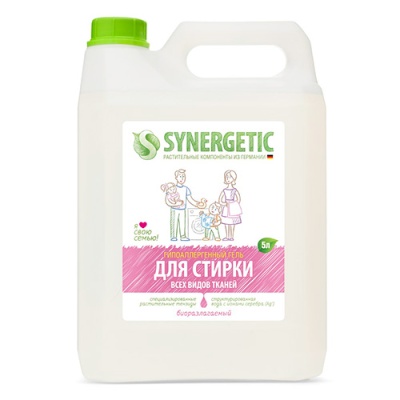 Гель для стирки Synergetic для всех видов ткани биоразлагаемый