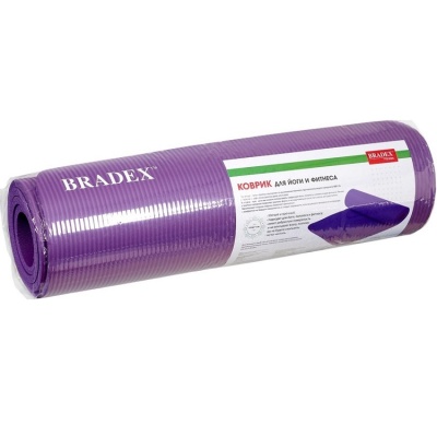 Коврик для йоги Bradex, 173х61, фиолетовый SF0677