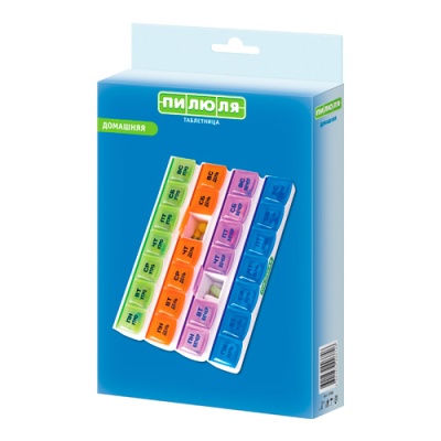 Таблетница ПИЛЮЛЯ на неделю "Домашняя" Таблетница ПИЛЮЛЯ на неделю "Домашняя"