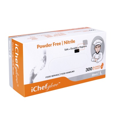 Перчатки нитриловые iChefglove неопудренные, одноразовые