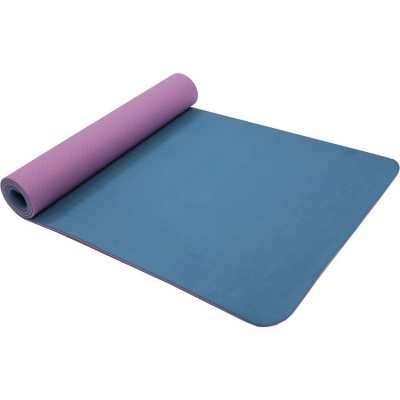 Коврик для йоги Bradex, 183х61, фиолетовый/голубой, двухслойный, SF0402