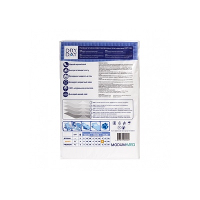 Пеленки впитывающие одноразовые Modum-Med Dry Day Super