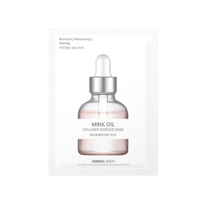 Маска для лица Dermal Shop инновационная коллагеновая с комплексом аминокислот, витаминов, пептидов и норковым маслом, 25 гр