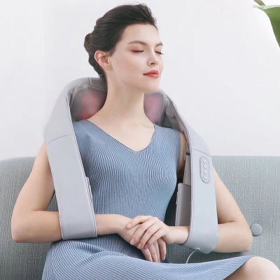 Массажер для шеи, плеч, живота и поясницы Шиацу Naipo oCuddle MGS-C1 с подогревом + сумка
