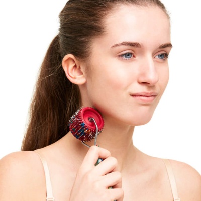 Аппликатор Ляпко цилиндрический "Валик лицевой" игольчатый