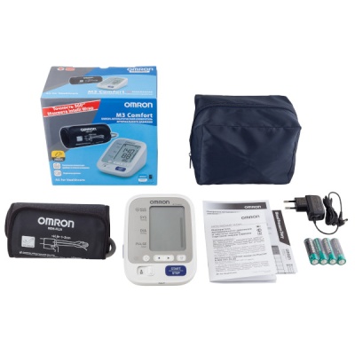 Тонометр автоматический Omron M3 Comfort HEM-7134-ALRU с адаптером